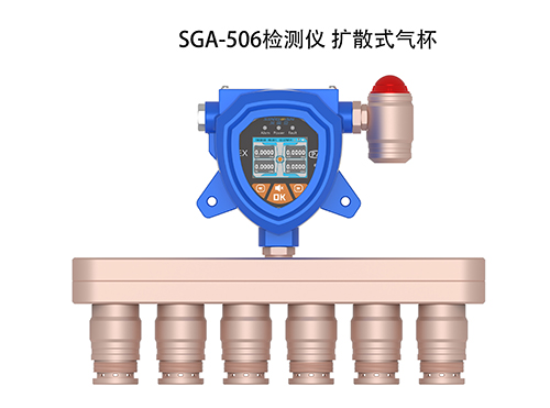 擴(kuò)散式六合一氟化氫氣體探測儀