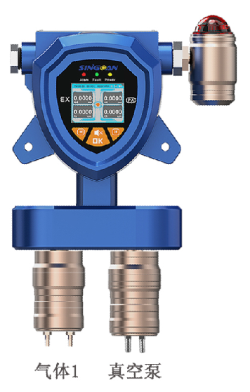 固定一體泵吸式甲烷胺氣體傳感器探頭