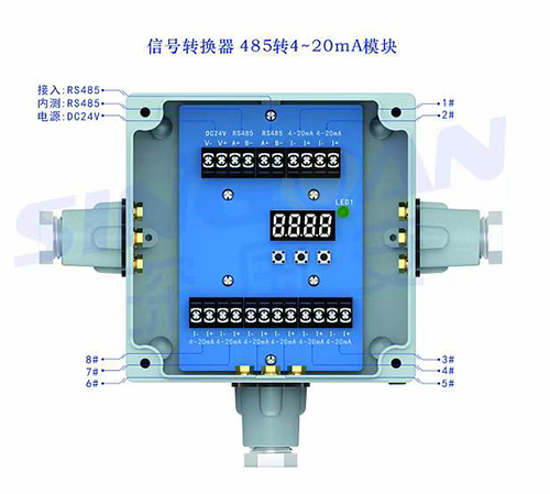 氣體檢測儀RS485信號轉(zhuǎn)換板